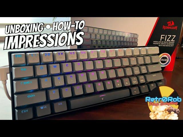 Redragon Fizz K617 60% RGB Magnetic Switch Gaming Keyboard Review!