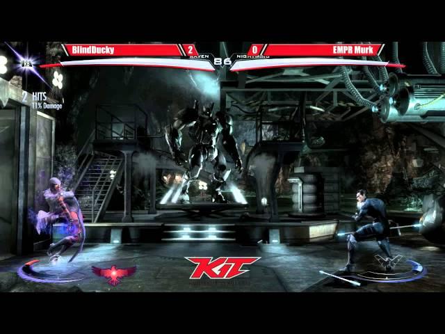 Injustice @ KIT15 - BlindDucky (Raven) vs EMPR Murk (Nightwing) [720p/60fps]