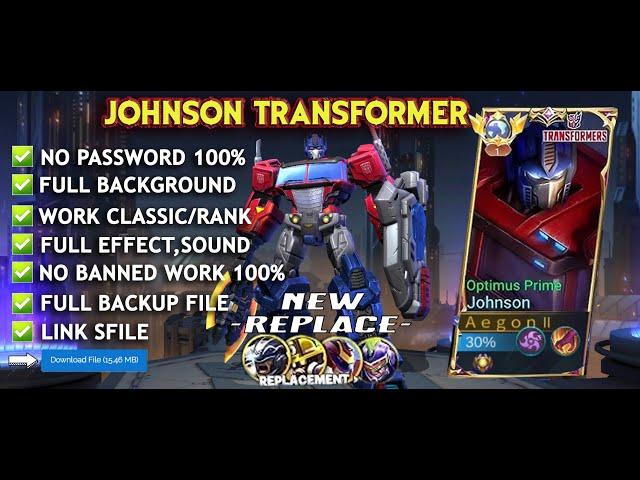 Script Skin Johnson Transformers - Optimus Prime No Password | Full Effect Voice | Patch Terbaru