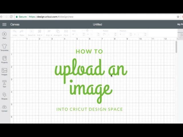 How to Upload an Image into Cricut Design Space