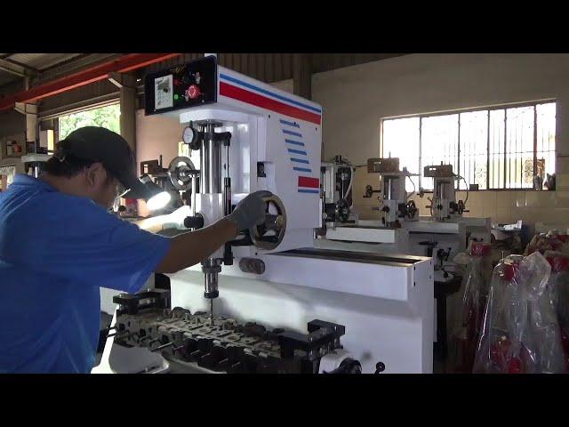 [3-ANGLE] VALVE SEAT BORING - VALVE SEAT CUTTING MACHINE | TECHDUC (MÁY DOA MIỆNG SUPPAP XE Ô TÔ)