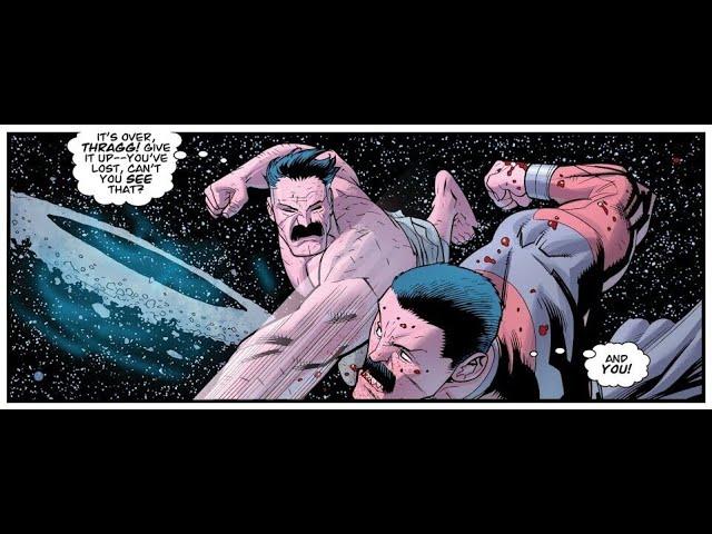 Omni Man and Invincible vs Grand Regent Thragg - Powerless