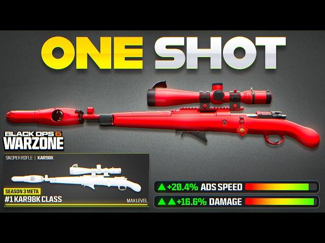 the #1 KAR98K META LOADOUT is the BEST SNIPER in WARZONE BO6 for SEASON 3! (Best Sniper Class)
