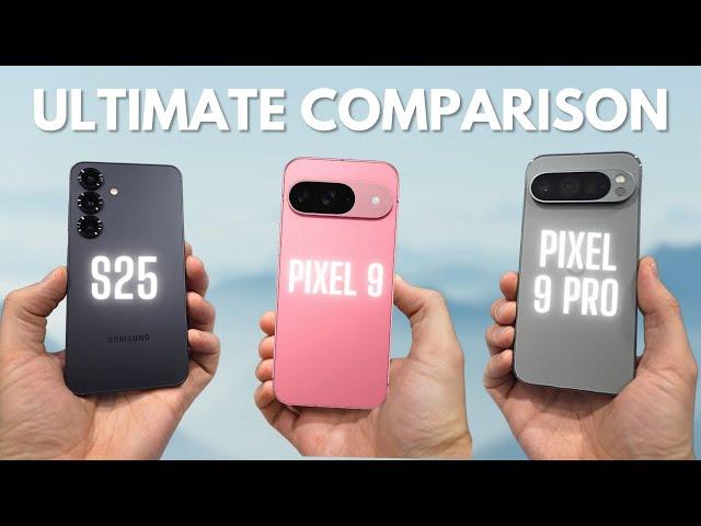 Samsung S25 vs Pixel 9 & 9 Pro - All features compared