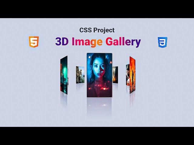 How to Create 3D Image Gallery using HTML and CSS #html #css #coding #webdesign #tutorial #videos