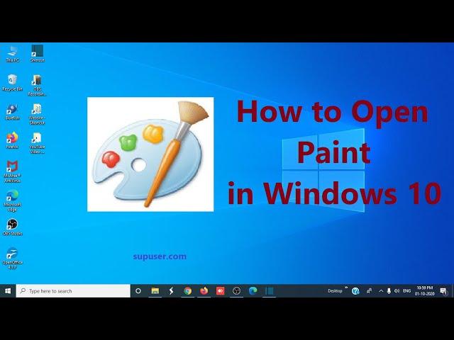 Windows 10 | How to Open Paint