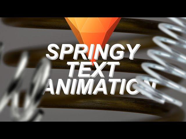 SPRINGY TEXT Animation - Hitfilm Express Tutorial