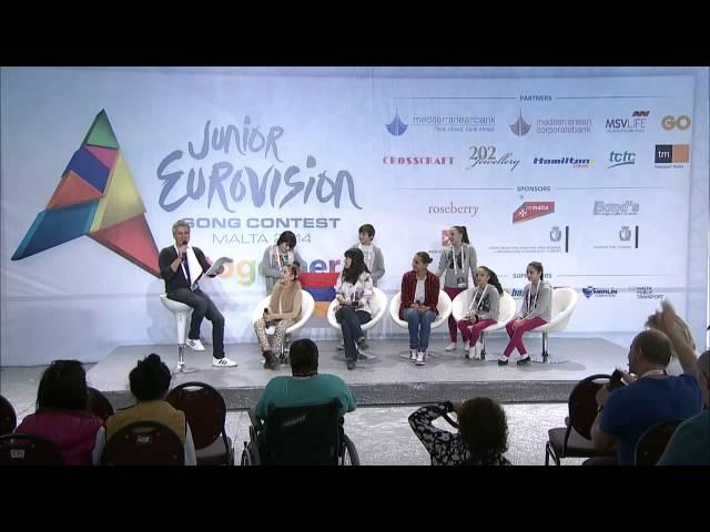 Junior Eurovision 2014 at Malta. PBS Press Conference of Betty from Armenia