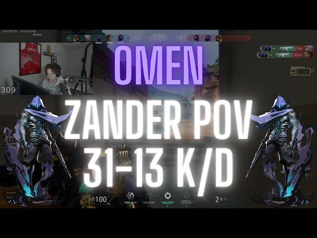 M80 Zander POV Omen on Lotus 31-13 K/D (VALORANT Pro POV)