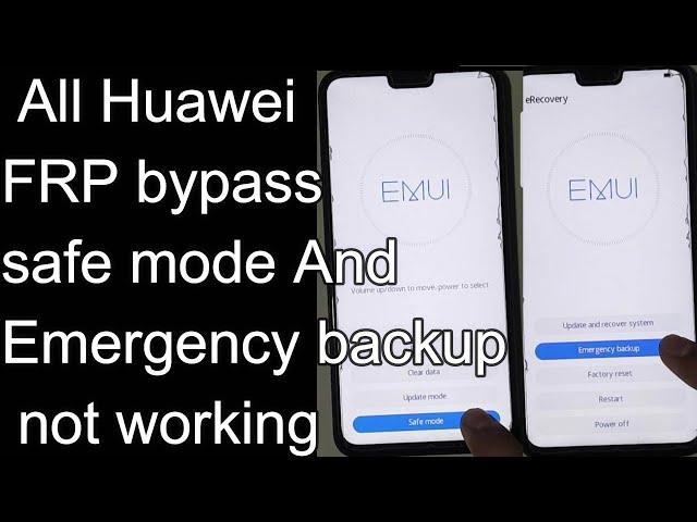 All HUAWEI FRP Bypass Safe mode And Emergency backup Not Working EMUI 9.1 And EMUI 10 New Method 3