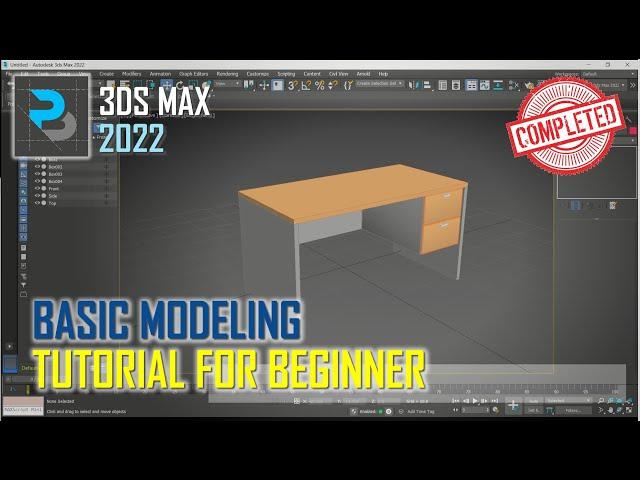 3Ds Max 2022 Editable Poly Modeling Tutorial For Beginner [COMPLETE]