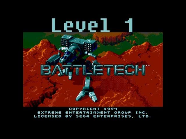 Battletech (MechWarrior) ● SEGA ● 1 Уровень ● Прохождение