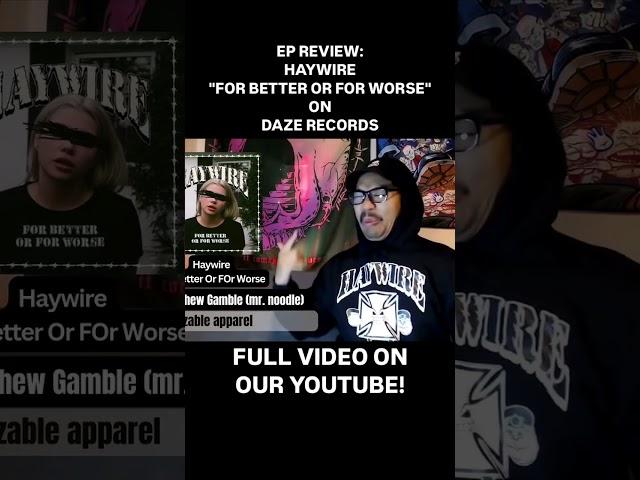Haywire - "For Better or For Worse" | Boston Hardcore Bringing the Heat!
