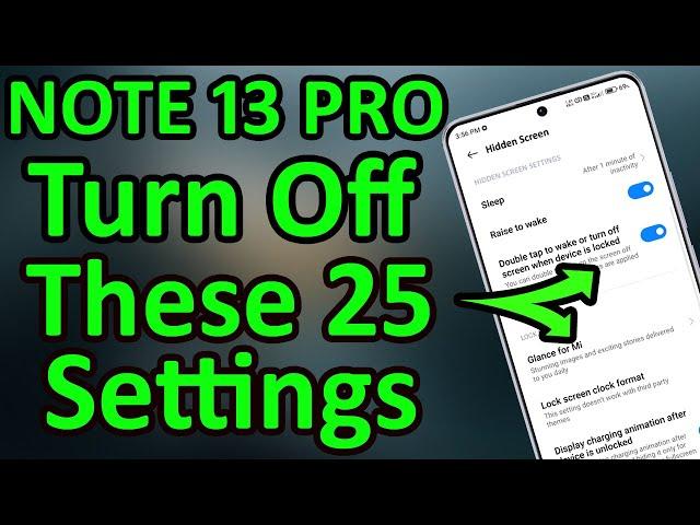 Redmi Note 13 Pro 25+ Hidden Settings To Extend Battery Life - Magical Surprise As Always (HINDI) 