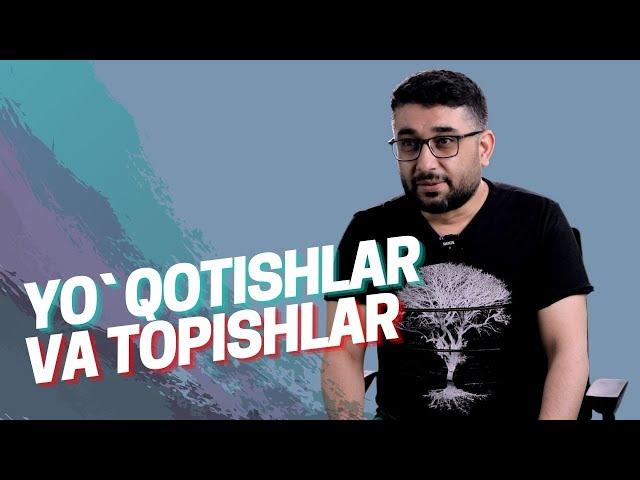 Yo`qotishlar va topishlar (yangi hikoyalar to`plami) | @AbdukarimMirzayev2002