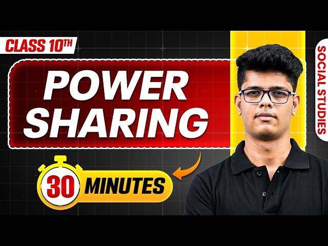 Power Sharing in 31 Minutes || Mind Map Series for Class 10th