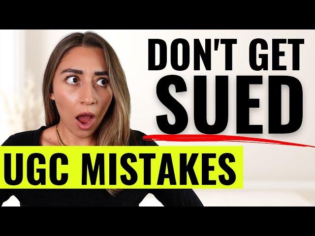 BIGGEST UGC MISTAKES | Avoid this when creating User Generated Content...