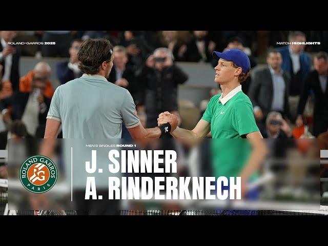 Highlights Sinner vs Rinderknech Round 1 | Roland-Garros 2025