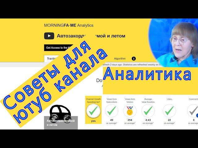 Советы Для Ютуб Канала: статистика канала ютуб с помощью morning fame