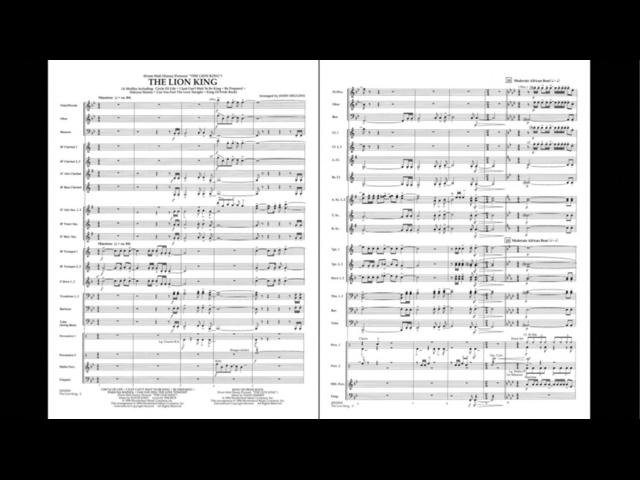 The Lion King arranged by John Higgins