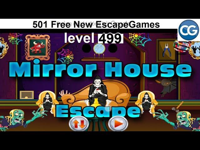 [Walkthrough] 501 Free New Escape Games level 499 - Mirror house escape - Complete Game