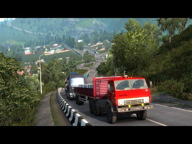 625.6 / ETS 2 V1.38 / КАМАЗ 4410 / Суровая Россия. Сибирь R8 / Култук, полицейский и гиблое место.