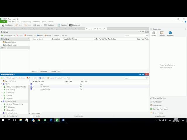 KNX ETS5 Create Group Addresses