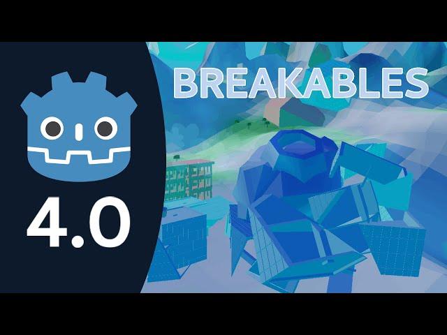 Make 3D breakables, Blender to Godot 4