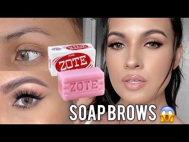 SOAP BROWS USING ZOTE SOAP | DOES IT WORK? | AFFORDABLE SOAP BROWS