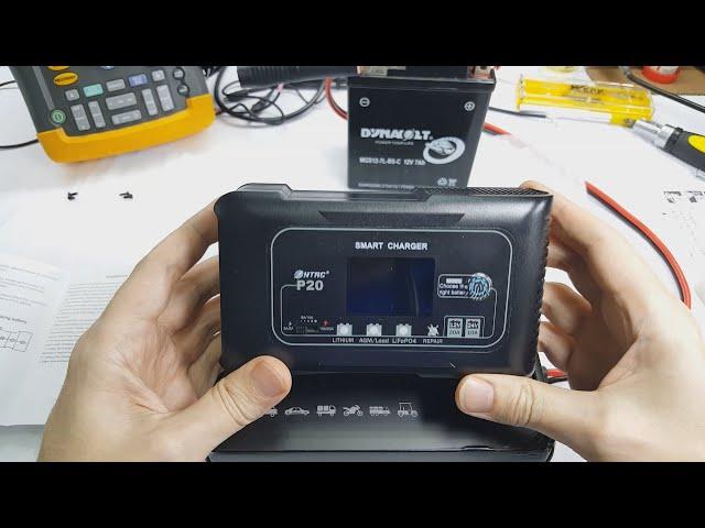 HTRC P20A 12V-24V Smart Battery Charger. Overview and disassembly.