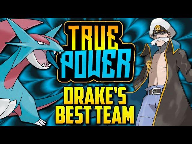 WHAT IS DRAKE'S BEST POSSIBLE TEAM? Elite 4 Drake's Evolution In The Pokémon Games [TRUE POWER]