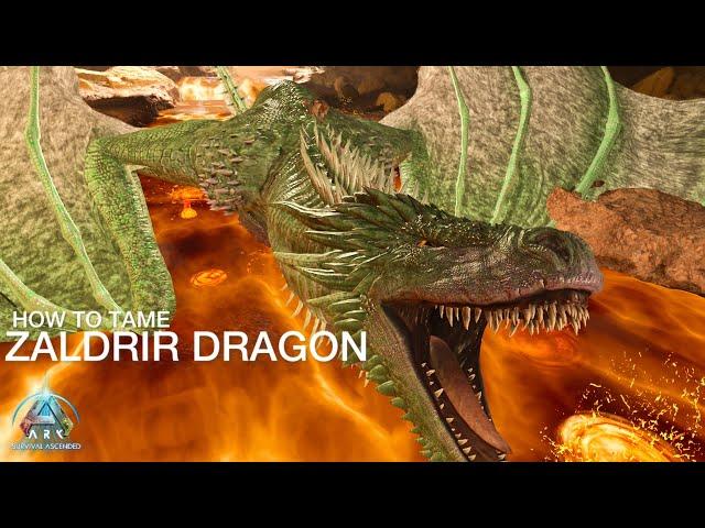 Zaldrir Dragon Taming Guide & abilities in Ark Survival Ascended ll Dragon's Kingdom