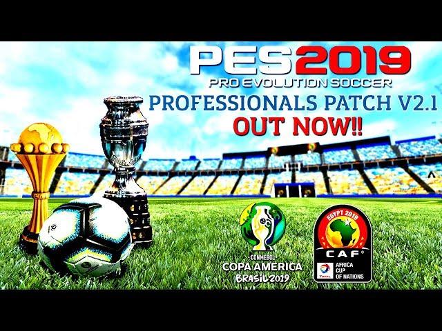 PES2019 Professionals Patch V2.1 Oficial Versão  Download