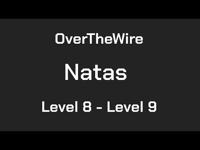 OverTheWire Natas Level 8 - Level 9