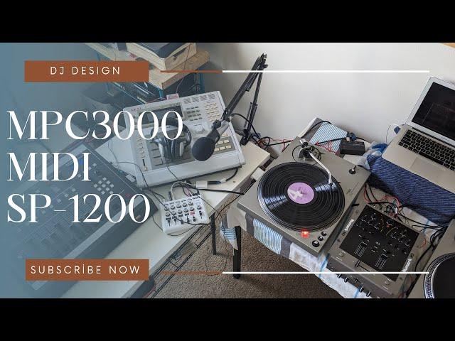 DJ Design samples vinyl into the SP1200 MPC3000