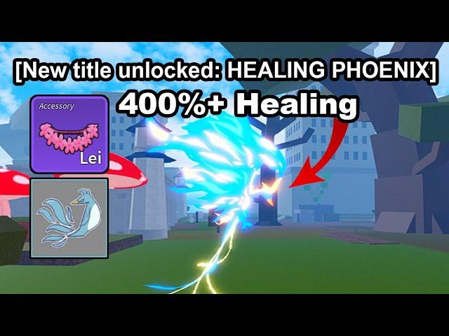 I Created The FASTEST HEALING PHOENIX In Roblox Blox Fruits