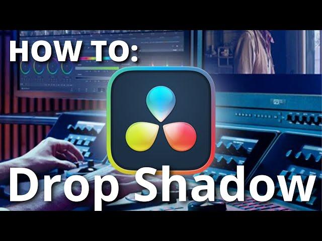 HOW TO add a Drop Shadow to text in DaVinci Resolve - SIMPLE AND EASY TUTORIAL