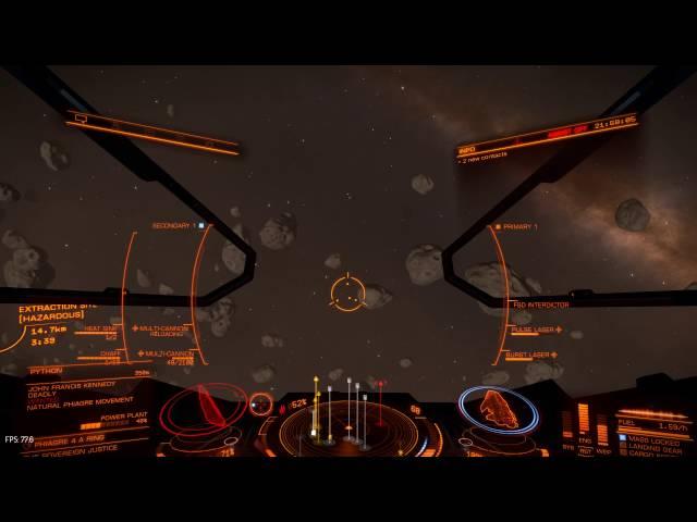 Elite:Dangerous Deadly Python NPC in a HazRez