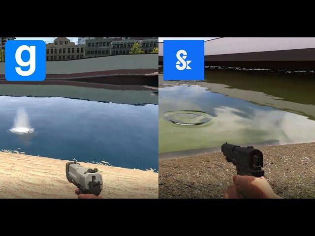 s&box vs Gmod - water comparison