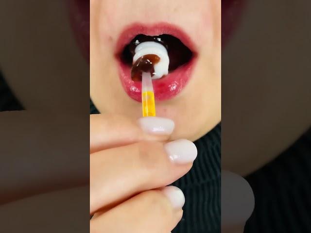 asmr COFFEE LOLLIPOP ON A STICK eating sounds mukbang food