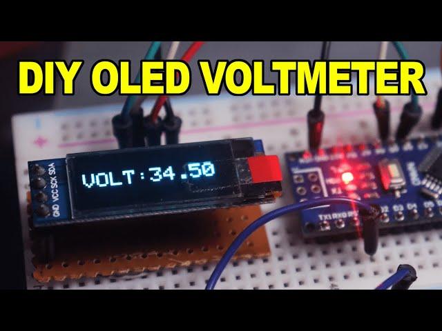 Arduino Nano OLED Voltmeter