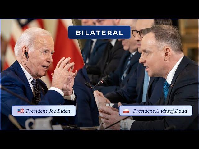 President Biden Participates in a Bilateral Meeting with President Andrzej Duda of Poland