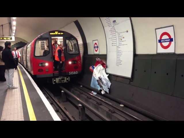 Underground  Advertisement Rescue in Archway Station...