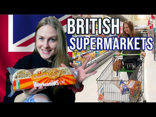 GROCERY SHOPPING in a BRITISH Supermarket