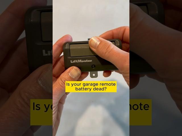 CHANGE THE BATTERY IN LiftMaster GARAGE DOOR OPENER REMOTE // CR2032 Battery Replacement