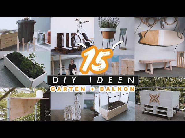 15 DIY & Upcycling Ideen für Garten, Balkon und Terrasse einfach selber machen | EASY ALEX