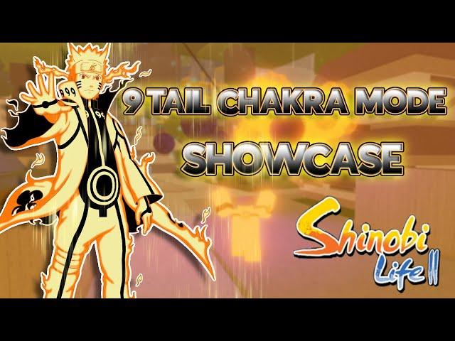 [ 2 NEW CODES ] 9 Tail Chakra Mode Showcase | Shinobi Life 2