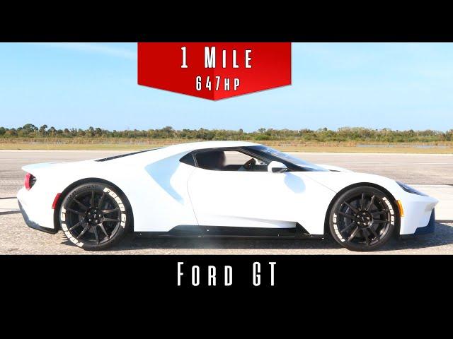 2017 Ford GT (Standing Mile Top Speed Test)