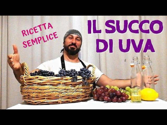 Come fare il succo d' uva - ricetta semplice e veloce