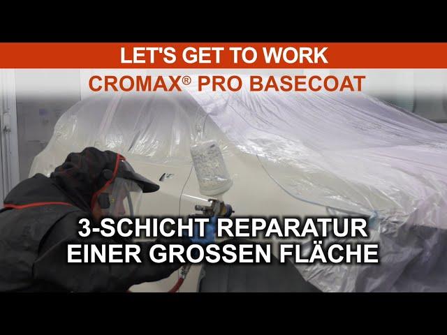 CROMAX PRO BASECOAT: 3-SCHICHT REPARATUR EINER GROSSEN FLÄCHE